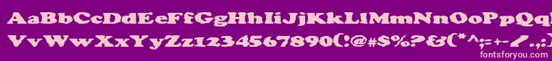 Charv2 Font – Pink Fonts on Purple Background