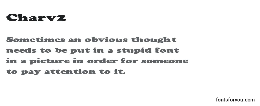 Review of the Charv2 Font