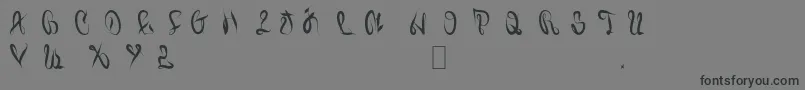 Juiced Font – Black Fonts on Gray Background