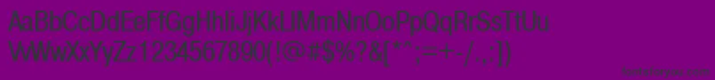 Prc-fontti – mustat fontit violetilla taustalla