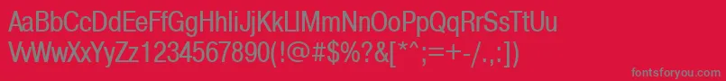 Prc Font – Gray Fonts on Red Background