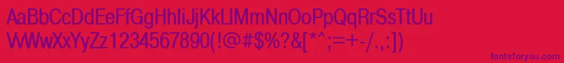 Prc Font – Purple Fonts on Red Background