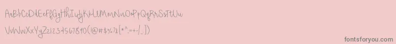 Saiba mais sobre a fonte ShorthaltThinPersonalUse Fonte ShorthaltThinPersonalUse – fontes cinzas em um fundo rosa