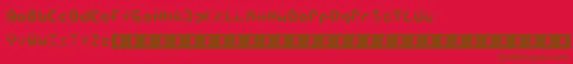 Шрифт Cedge1 – коричневые шрифты на красном фоне