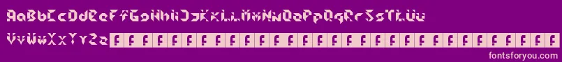 Шрифт Cedge1 – розовые шрифты на фиолетовом фоне