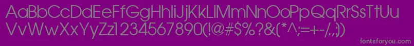 Trendexssk Font – Gray Fonts on Purple Background