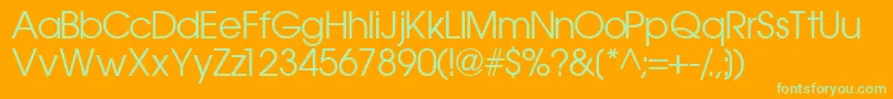 Trendexssk Font – Green Fonts on Orange Background