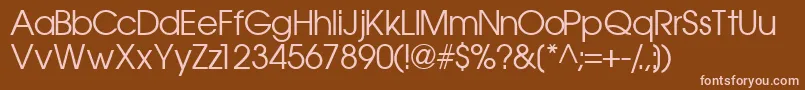 Trendexssk Font – Pink Fonts on Brown Background