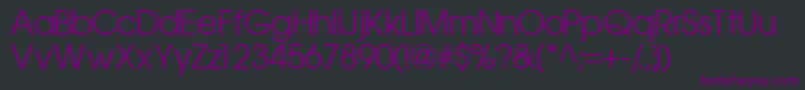 Trendexssk Font – Purple Fonts on Black Background