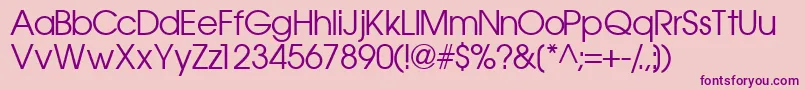Trendexssk Font – Purple Fonts on Pink Background