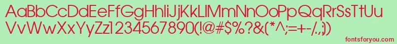 Trendexssk Font – Red Fonts on Green Background