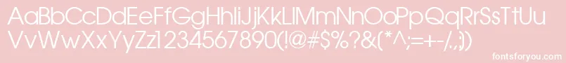 Trendexssk Font – White Fonts on Pink Background