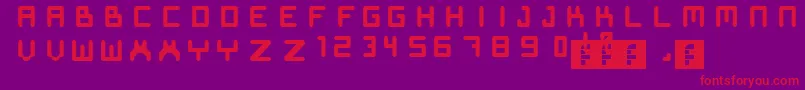 Seppefont Font – Red Fonts on Purple Background