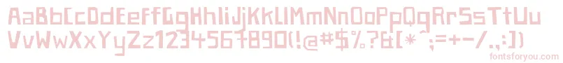 PaperjohnnyeinhalbRegular Font – Pink Fonts on White Background