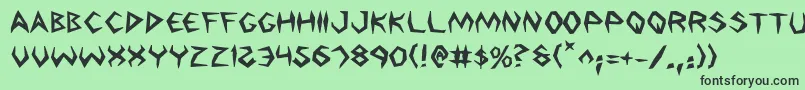 fuente ArgosyBold – Fuentes Negras Sobre Fondo Verde