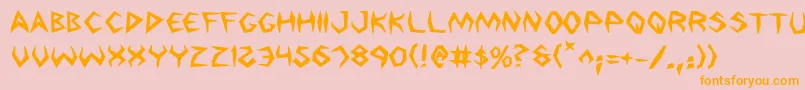 ArgosyBold Font – Orange Fonts on Pink Background