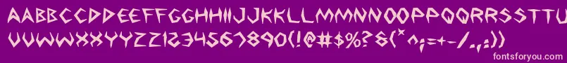 ArgosyBold Font – Pink Fonts on Purple Background