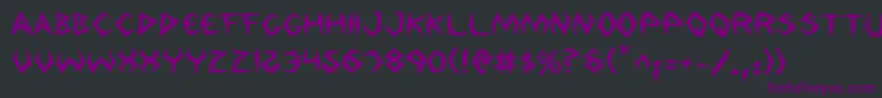 ArgosyBold Font – Purple Fonts on Black Background