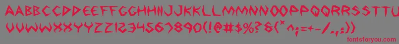 ArgosyBold Font – Red Fonts on Gray Background