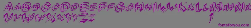 Archibeta Font – Purple Fonts on Gray Background