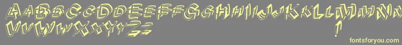 Archibeta Font – Yellow Fonts on Gray Background