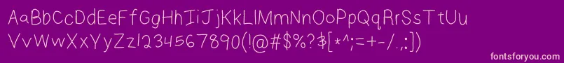 HmJaymse Font – Pink Fonts on Purple Background