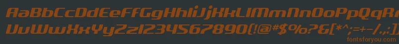SfQuartziteOblique Font – Brown Fonts on Black Background