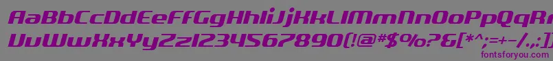 SfQuartziteOblique Font – Purple Fonts on Gray Background