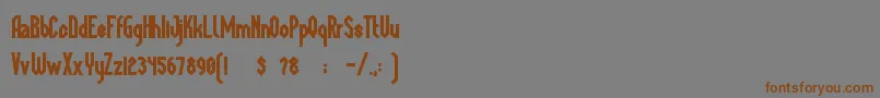 MegapolisBlack Font – Brown Fonts on Gray Background