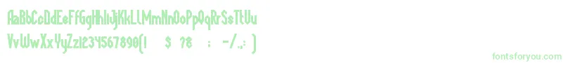 MegapolisBlack Font – Green Fonts on White Background
