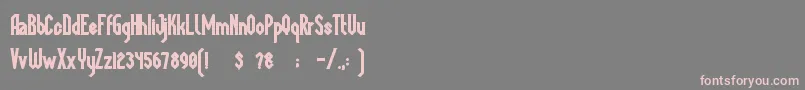 MegapolisBlack Font – Pink Fonts on Gray Background