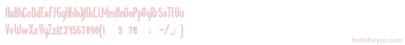 Шрифт MegapolisBlack – розовые шрифты