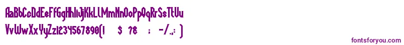 MegapolisBlack Font – Purple Fonts on White Background