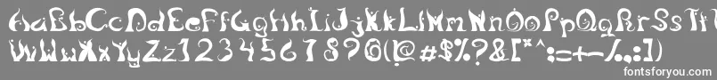 LegongDancingfont Font – White Fonts on Gray Background