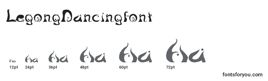 LegongDancingfont Font Sizes
