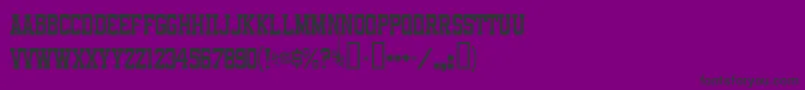 Funlandpark Font – Black Fonts on Purple Background