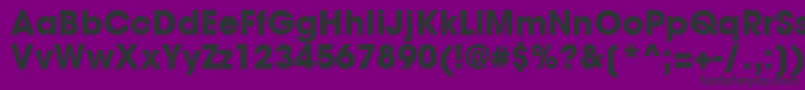 TrendexBlackSsiBold Font – Black Fonts on Purple Background