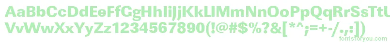 LinearstdHeavyRegular-Schriftart – Grüne Schriften