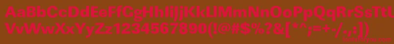 LinearstdHeavyRegular Font – Red Fonts on Brown Background