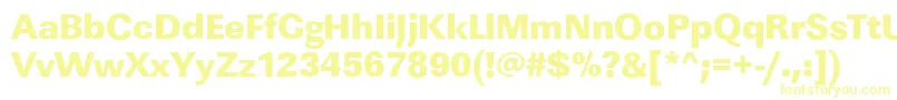 LinearstdHeavyRegular Font – Yellow Fonts
