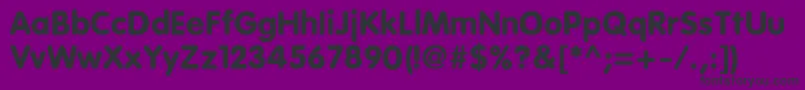 EsfRoundedBold Font – Black Fonts on Purple Background