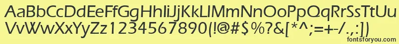 ErlangenmeddbBold Font – Black Fonts on Yellow Background