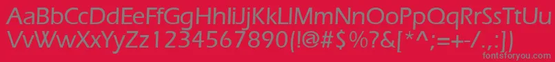 ErlangenmeddbBold Font – Gray Fonts on Red Background