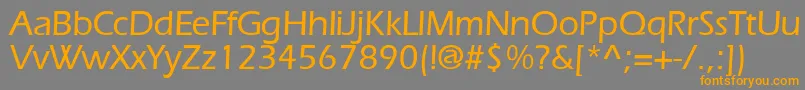ErlangenmeddbBold Font – Orange Fonts on Gray Background