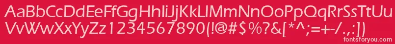 ErlangenmeddbBold Font – Pink Fonts on Red Background