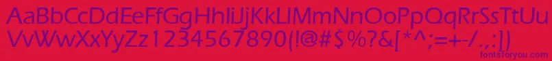 ErlangenmeddbBold Font – Purple Fonts on Red Background