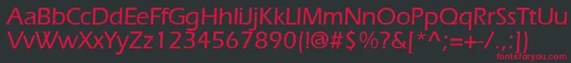 ErlangenmeddbBold Font – Red Fonts on Black Background