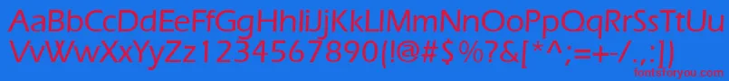 ErlangenmeddbBold Font – Red Fonts on Blue Background