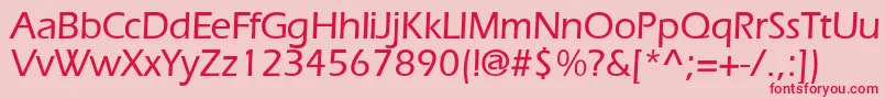 ErlangenmeddbBold Font – Red Fonts on Pink Background