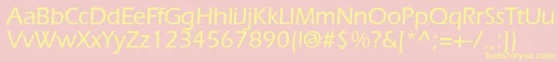 ErlangenmeddbBold Font – Yellow Fonts on Pink Background